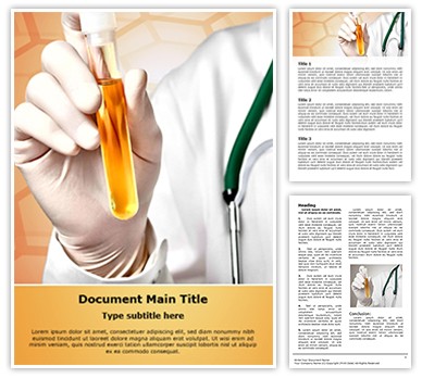 Urine Analysis Editable Word Template