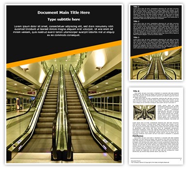 Escalator Editable Word Template