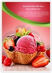 Ice Cream Berry Editable Template