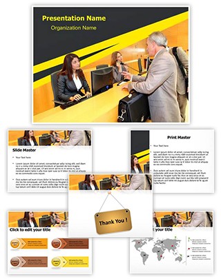 Front Office Desk Editable PowerPoint Template