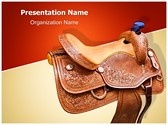 Horse Saddle Editable PowerPoint Template