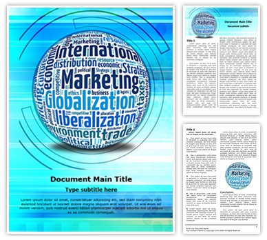 International Marketing Concept Editable Word Template