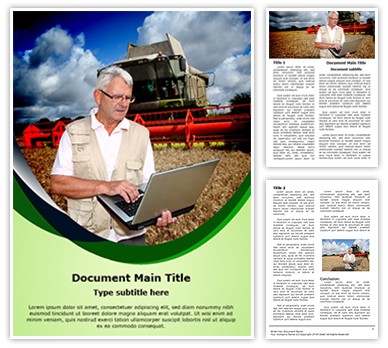Agriculture Technology Editable Word Template