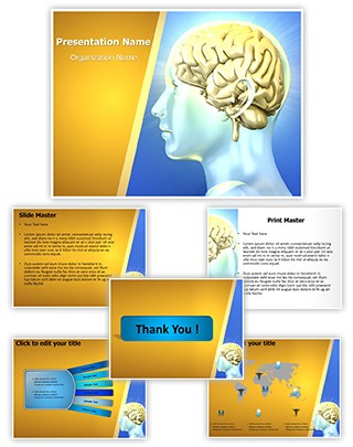 Human Brain Editable PowerPoint Template
