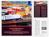 Cargo Trucking Editable PowerPoint Template