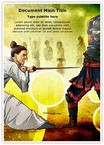 Samurai Fighting Editable Template