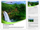 Waterfall and Rainbow Template