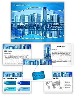 Industry Building Agglomeration Editable PowerPoint Template