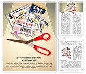 Savings Grocery Coupons Editable PowerPoint Template