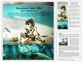Mermaid Out of Water Editable PowerPoint Template