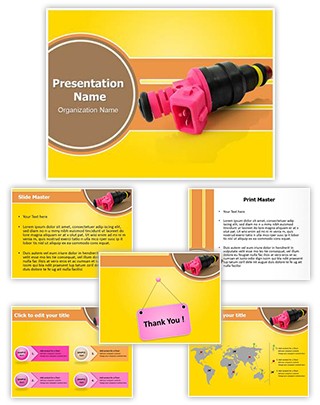 Fuel Injection Device Editable PowerPoint Template