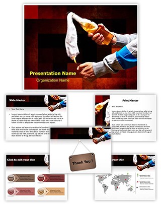 Molotov Cocktail Editable PowerPoint Template