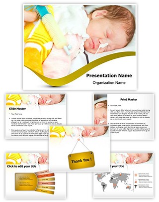 Preterm Newborn Editable PowerPoint Template