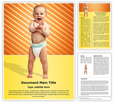 Baby Diaper Editable Word Template
