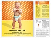 Baby Diaper Editable PowerPoint Template