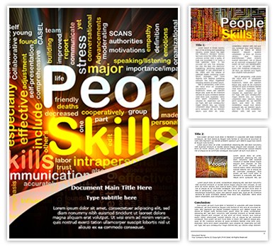 Interpersonal Skills Editable Word Template