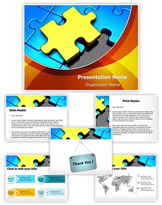 Puzzle Piece Missing Editable PowerPoint Template