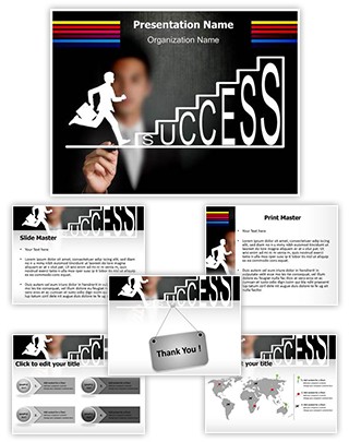 Climbing Success Editable PowerPoint Template