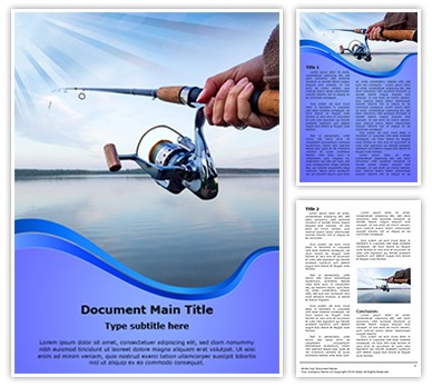 Lake Fishing Editable Word Template