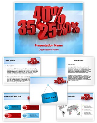 Discount Percent Editable PowerPoint Template