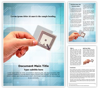 Radio Frequency Identification Tag Editable Word Template