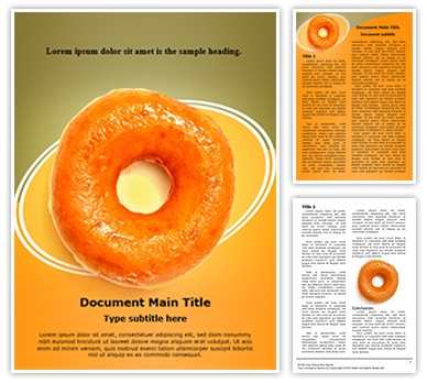Yummy Donut Editable Word Template