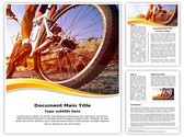 Cyclist Editable PowerPoint Template