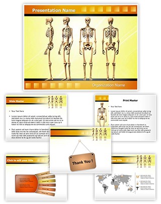 Human Skeleton Editable PowerPoint Template