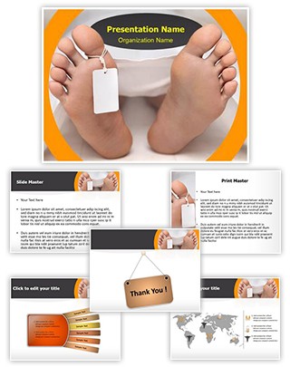 Pathology Dead Body Editable PowerPoint Template