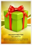 Christmas Gift Box Editable Template