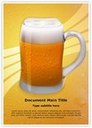 Appetizing Beer Glass Editable Template