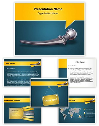 Hip Replacement Metal Editable PowerPoint Template