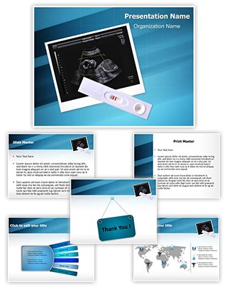 Pregnancy Test Positive Editable PowerPoint Template