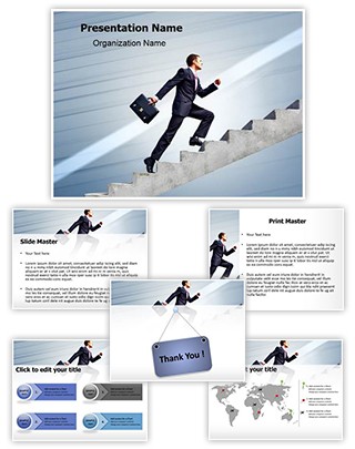 Promotion Ladder Editable PowerPoint Template