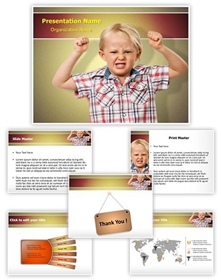 Child Oppositional Defiant Disorder Editable PowerPoint Template