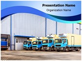 Warehouse Truck Editable PowerPoint Template