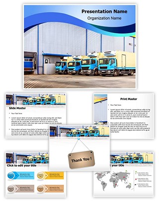 Warehouse Truck Editable PowerPoint Template