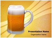 Appetizing Beer Glass Editable PowerPoint Template