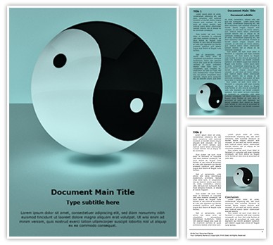 Yin Yang Editable Word Template