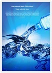 Bottled Water Editable Template