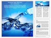 Bottled Water Editable PowerPoint Template