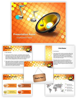 Audio Speaker Editable PowerPoint Template