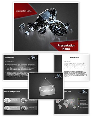 Shiny Diamonds Editable PowerPoint Template