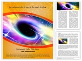 Universe Black Hole Editable PowerPoint Template