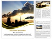 Smoking chimneys Editable PowerPoint Template