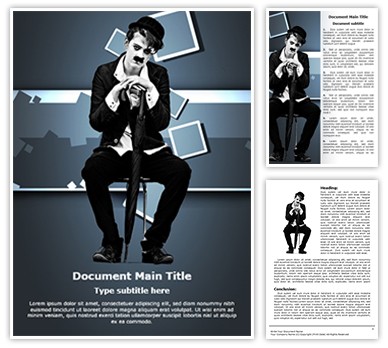 Charlie Chaplin Editable Word Template