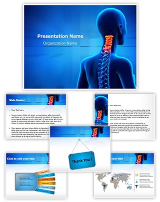 Cervical Spine Anatomy Editable PowerPoint Template