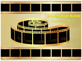 Golden Film Strip Template