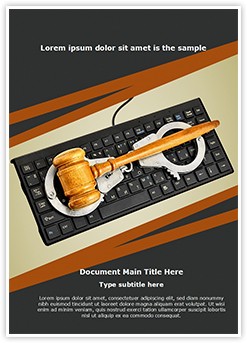 Cyber Law Concept Editable Word Template