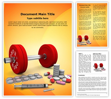 Doping Editable Word Template